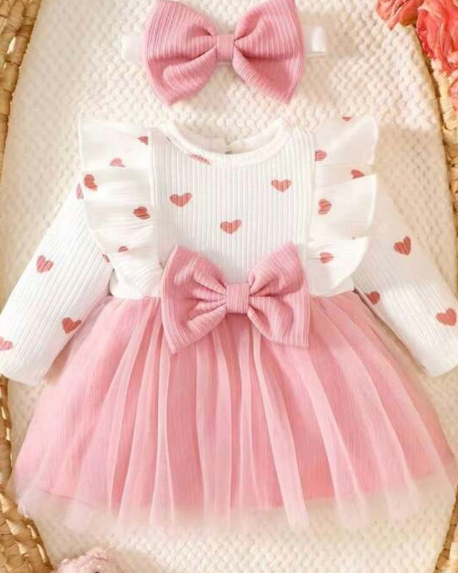 🌸 Robe "Petit Cœur Romantique" – Charme et Légèreté