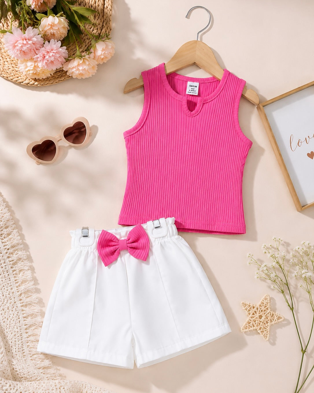 🎀 Ensemble "Douceur de Rose" – Fraîcheur &amp; Coquetterie