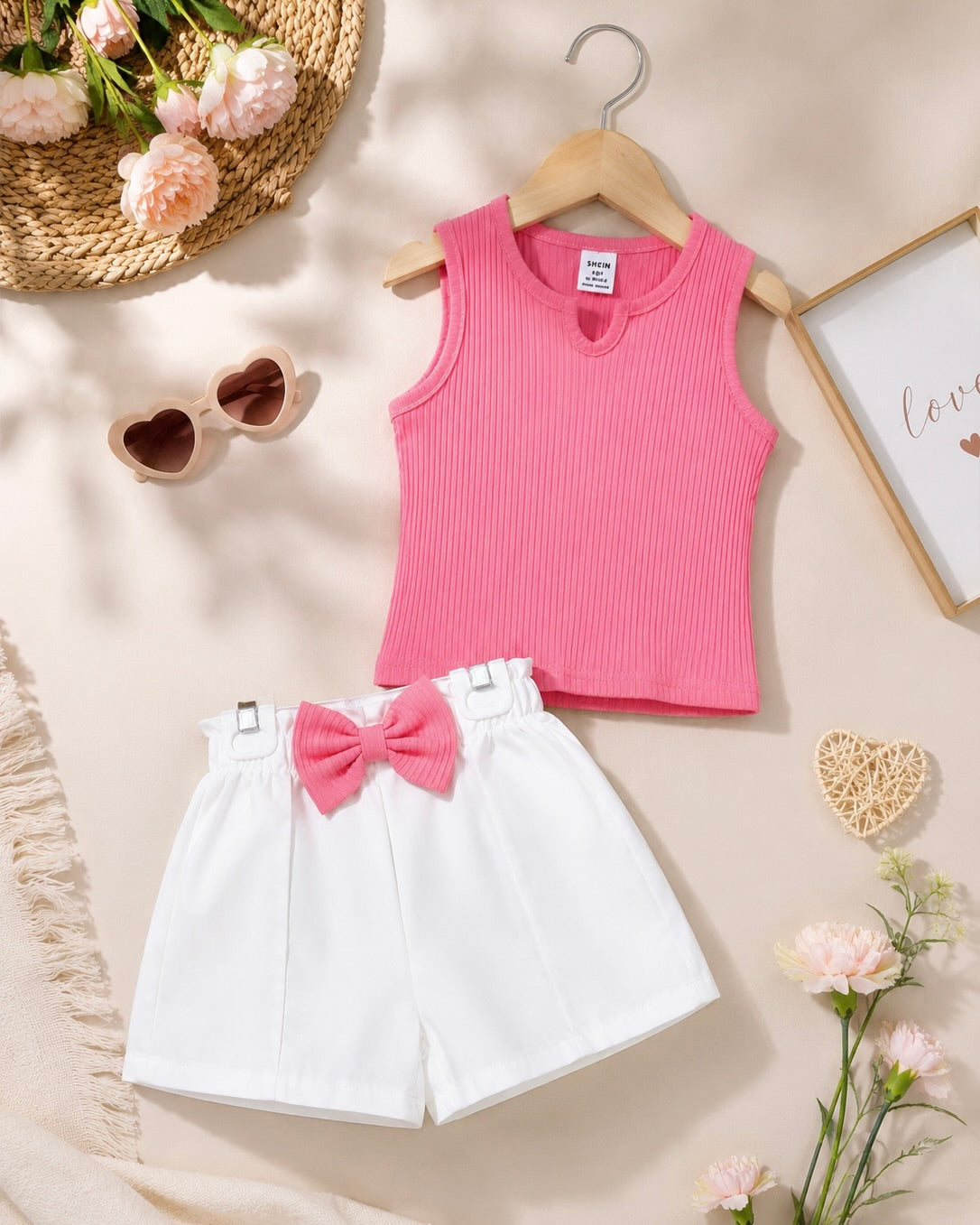 🎀 Ensemble "Douceur de Rose" – Fraîcheur &amp; Coquetterie