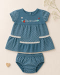 💙 Ensemble "I'm so cute" – Douceur Bleue et Détails Bohèmes