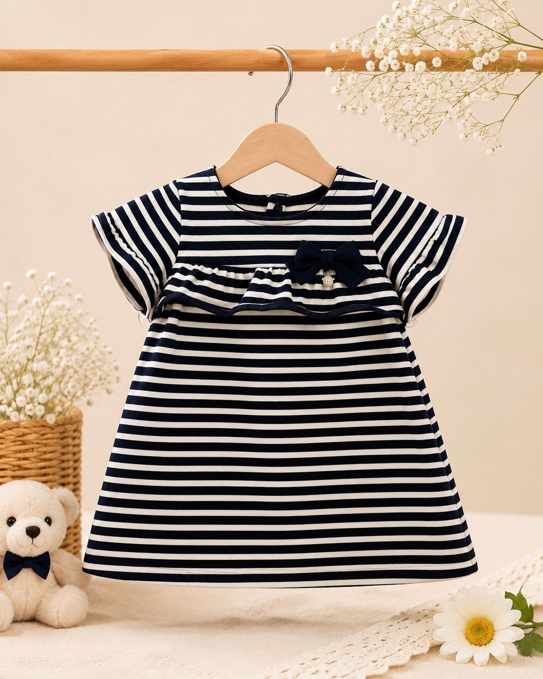 ⚓ Robe Marin "Petite Moussaillon" – Élégance Intemporelle