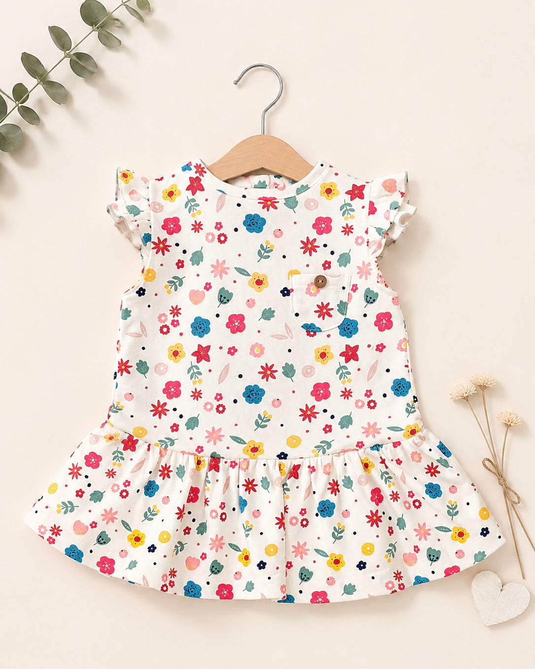 🌸 Robe "Prairie Fleurie" – Explosion de Couleurs et de Douceur