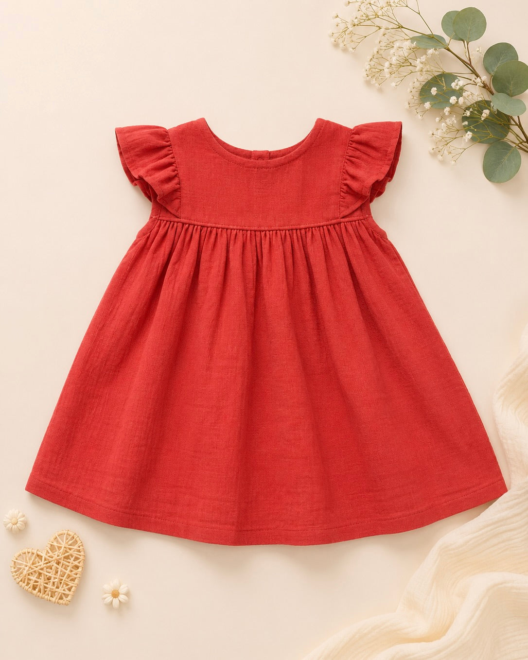 Robe d'Été "Terracotta" à Volants