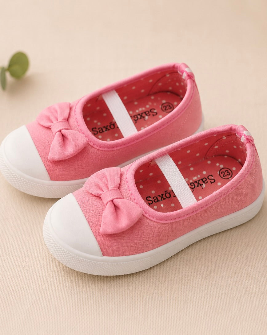 Petites Tennis Ballerines "Premier Pas à Nœud"