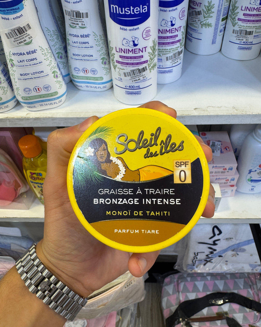 Soleil des Îles - Graisse à Traire Bronzage Intense au Monoï de Tahiti (Parfum Tiaré)