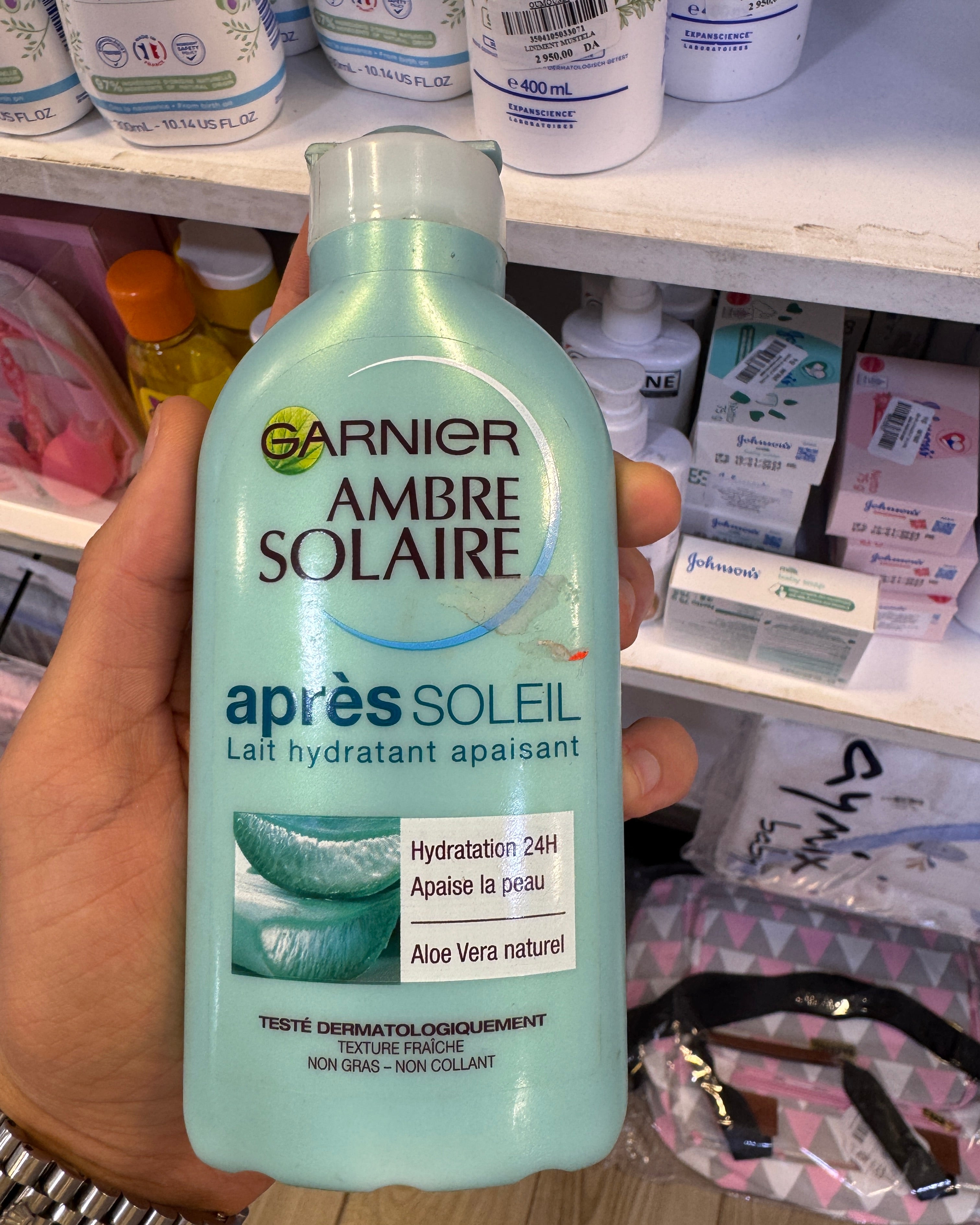 Garnier Ambre Solaire - Lait Hydratant Apaisant Après-Soleil à l'Aloe Vera