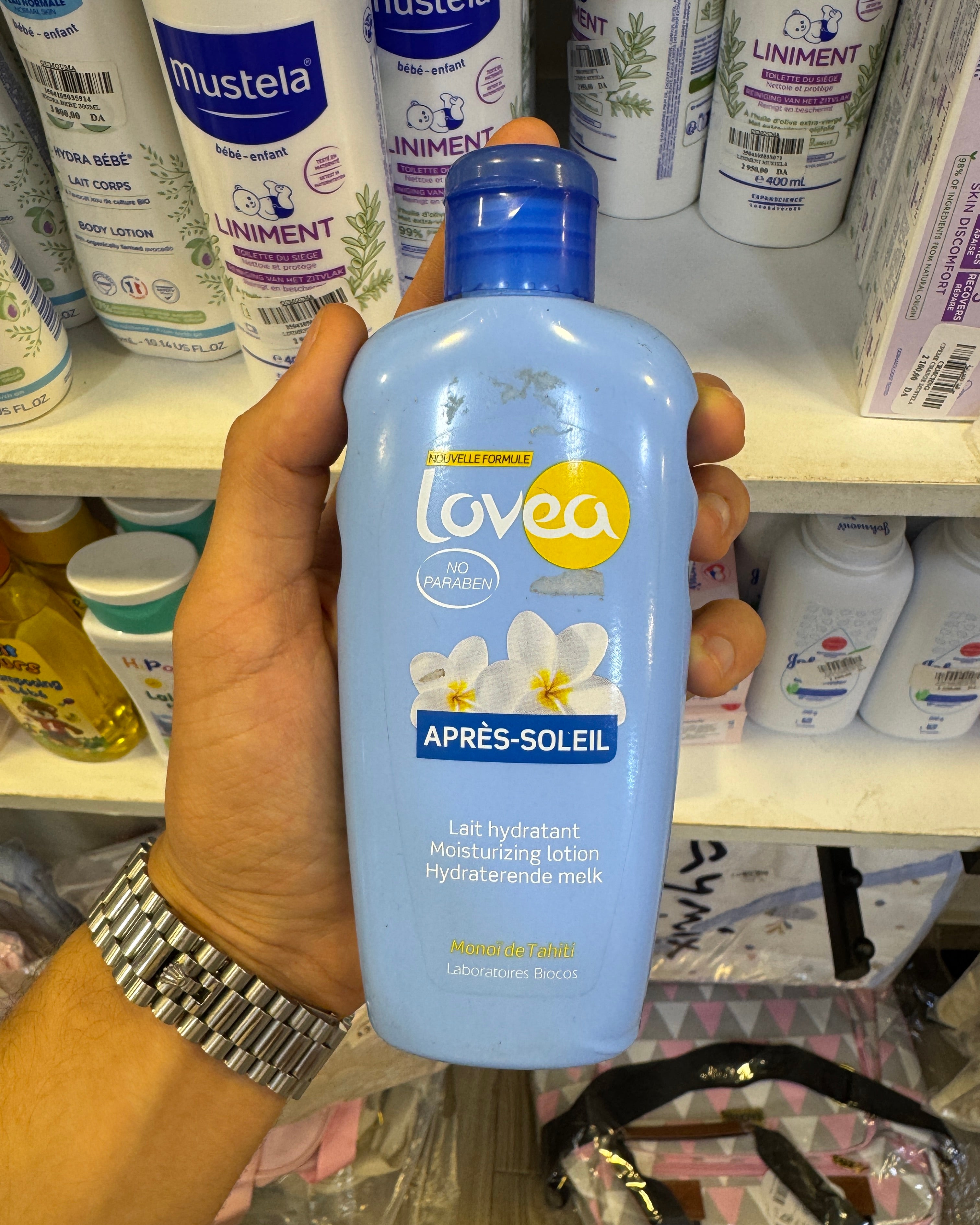 Lovea – Lait Hydratant Après-Soleil au Monoï de Tahiti (Nouvelle Formule)