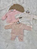 Ensemble de Naissance "Douceur de Rose" – 5 Pièces