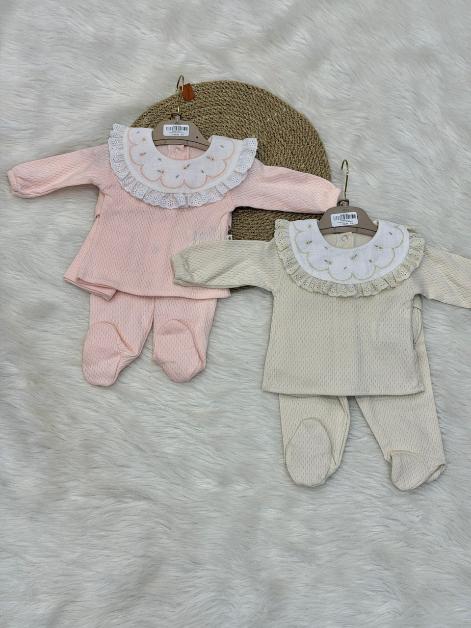 Ensemble de Naissance "Douceur de Rose" – 5 Pièces