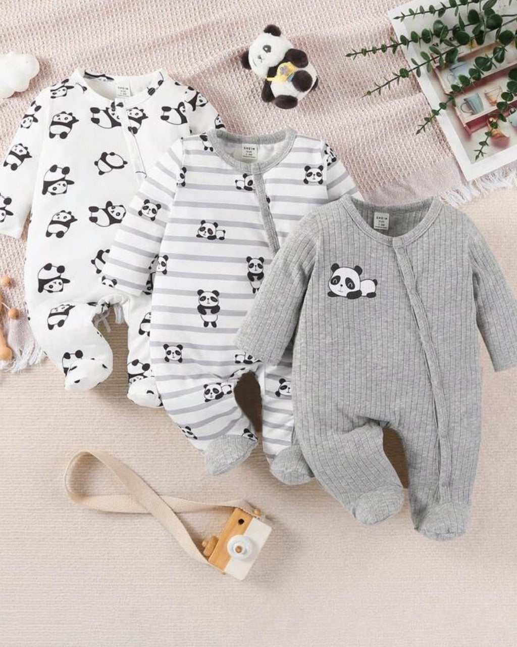 Grenouillères Bébé "Petit Panda"