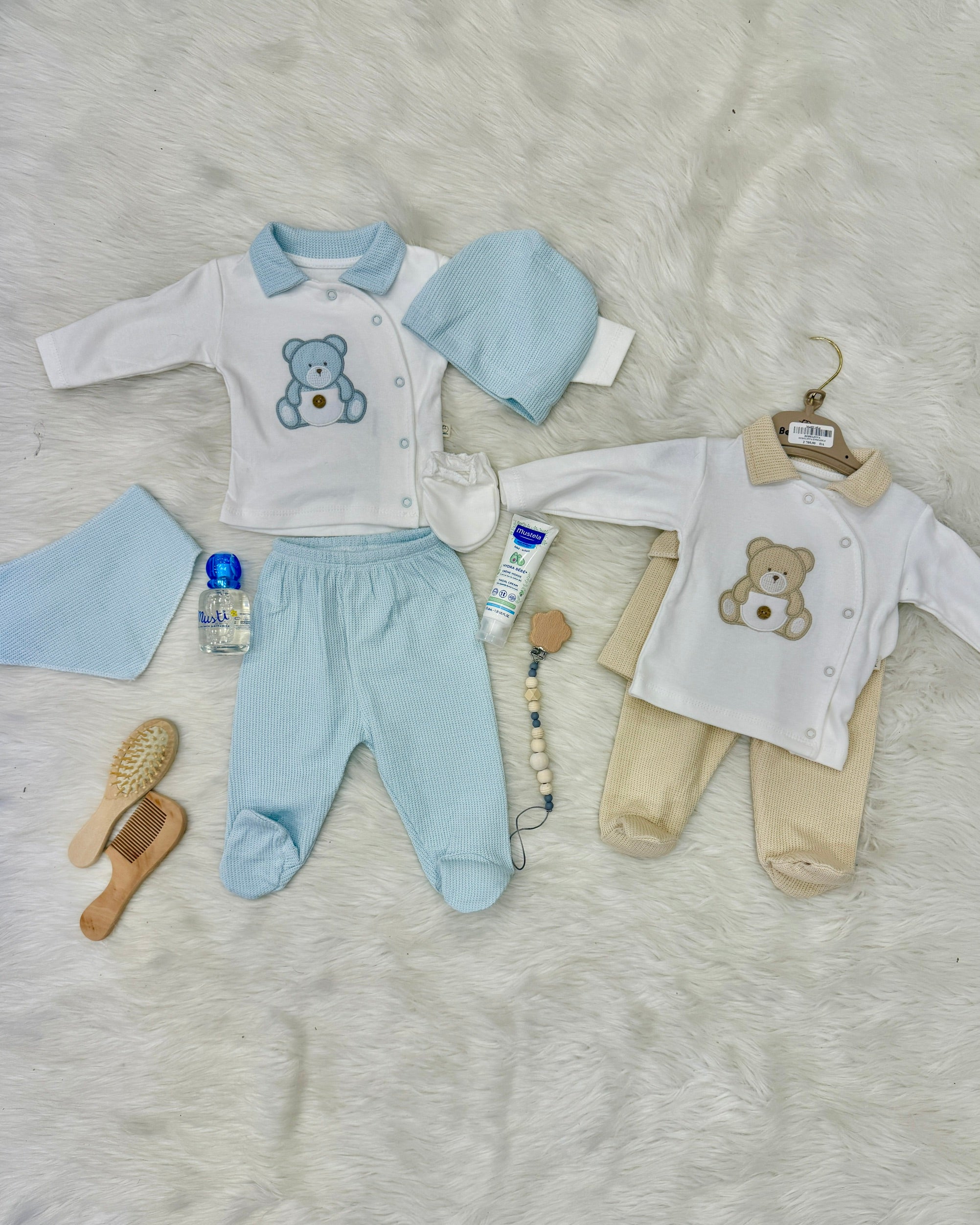 ☀️ Ensemble bébé été 5 pièces en coton doux 🌸 0-3 Mois