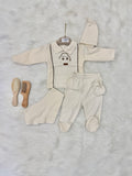☀️ Ensemble bébé été 5 pièces en coton doux 🌸 0-3 Mois