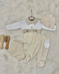 ☀️ Ensemble bébé été 5 pièces en coton doux 🌸 0-3 Mois