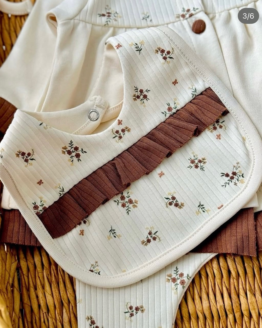 ☀️ Ensemble bébé 5 pièces en coton doux 🌸 0-3 Mois