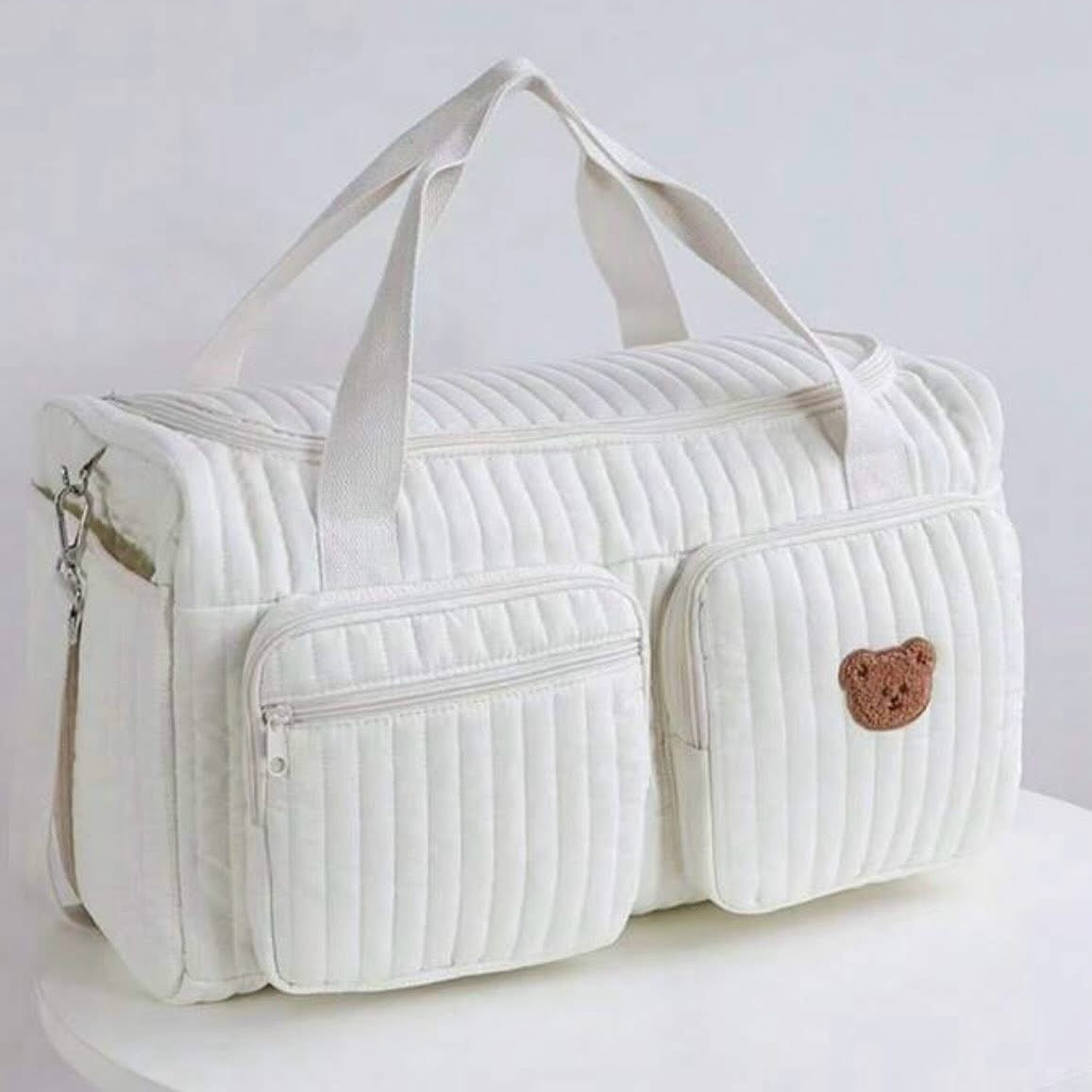 Sac à Langer Matelassé Chic "Ourson"