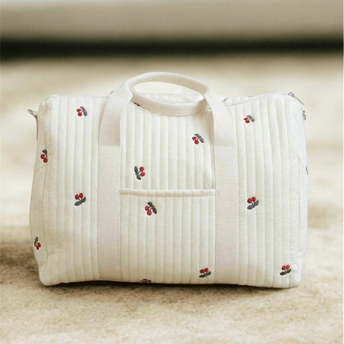 Sac  Matelassé à Motif Cerises