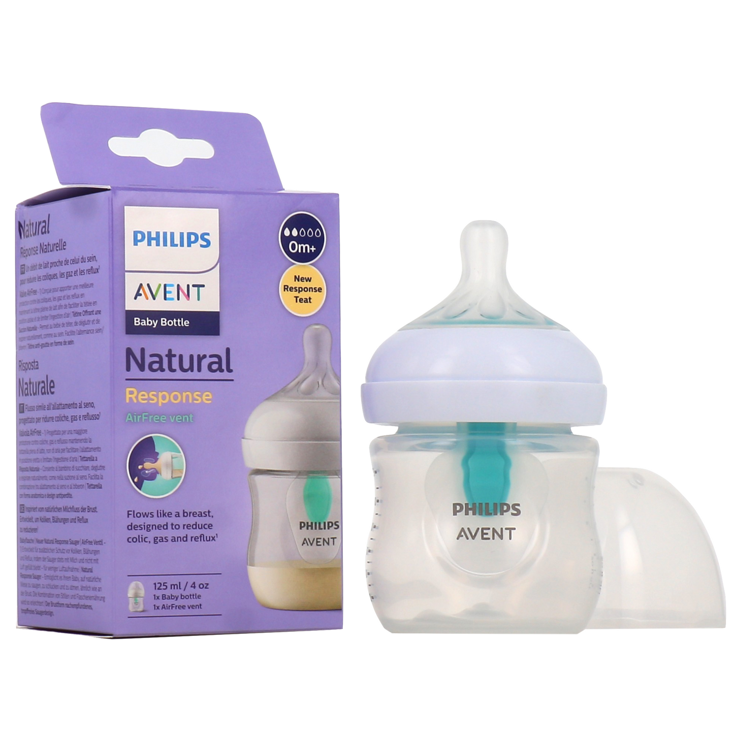 Philips Avent Biberon à Réponse Naturelle Plastique Airfree Avec Valve