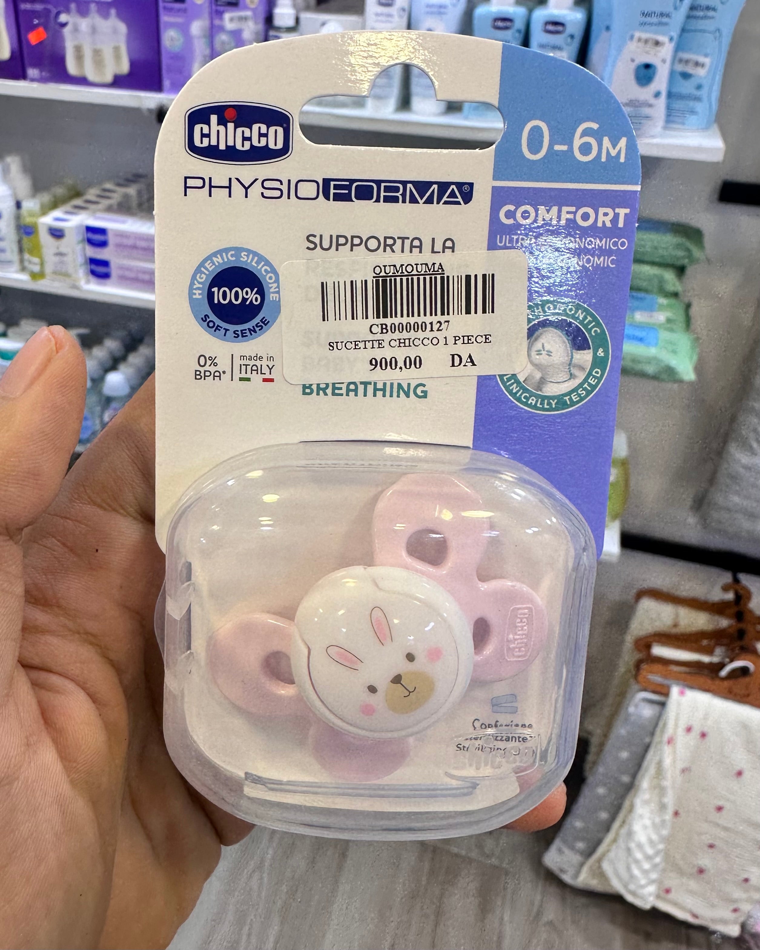 Chicco Sucette Physio forma 0-6 mois Pour Fille