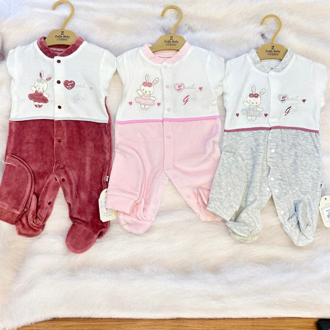 Grenouillères Cache-Cœur Oursons Zulfa Baby 0-3 mois