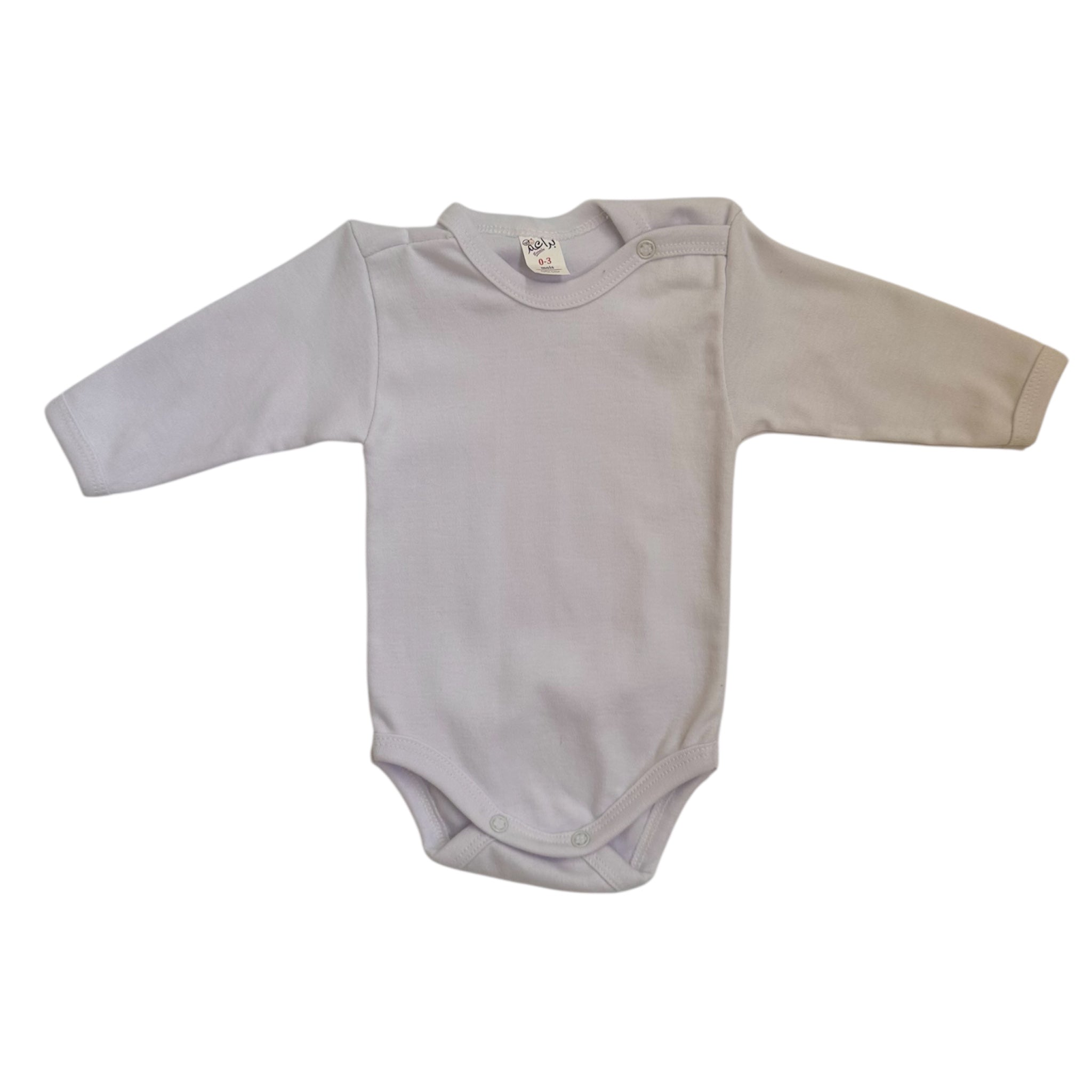 Body Bébé Blanc à Manches Longues