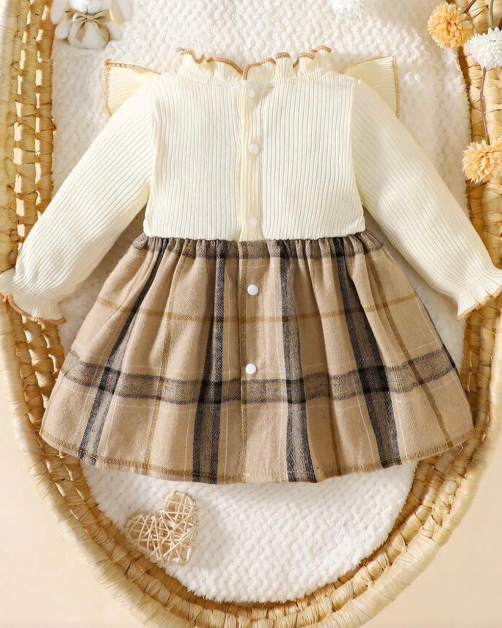 🍂 Ensemble Robe "Héritage Écossais" – Élégance & Tradition