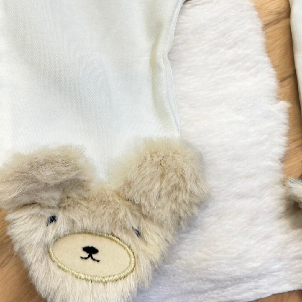 Grenouillère Ourson Douceur avec Détails en Peluche 🧸