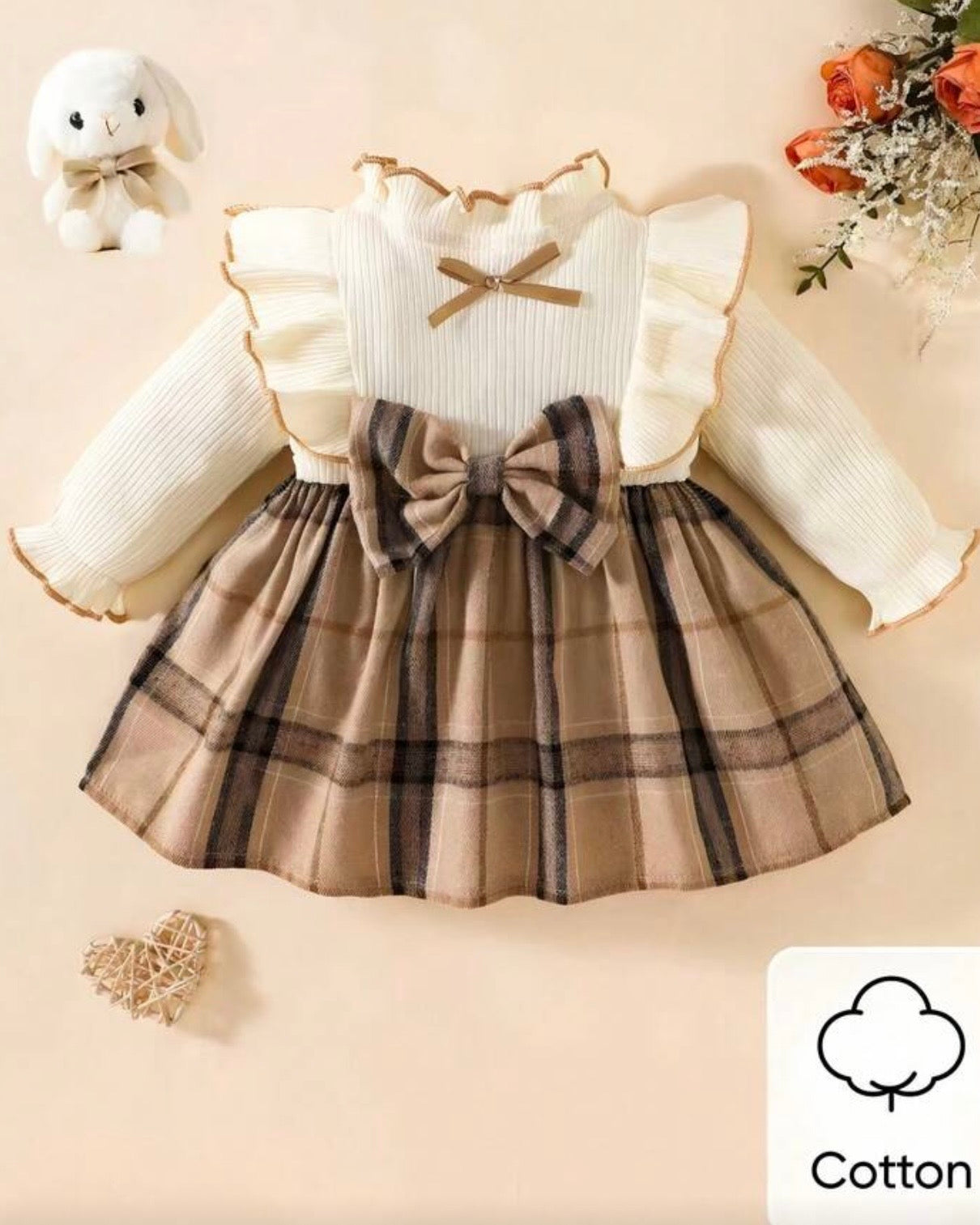 🍂 Ensemble Robe "Héritage Écossais" – Élégance & Tradition