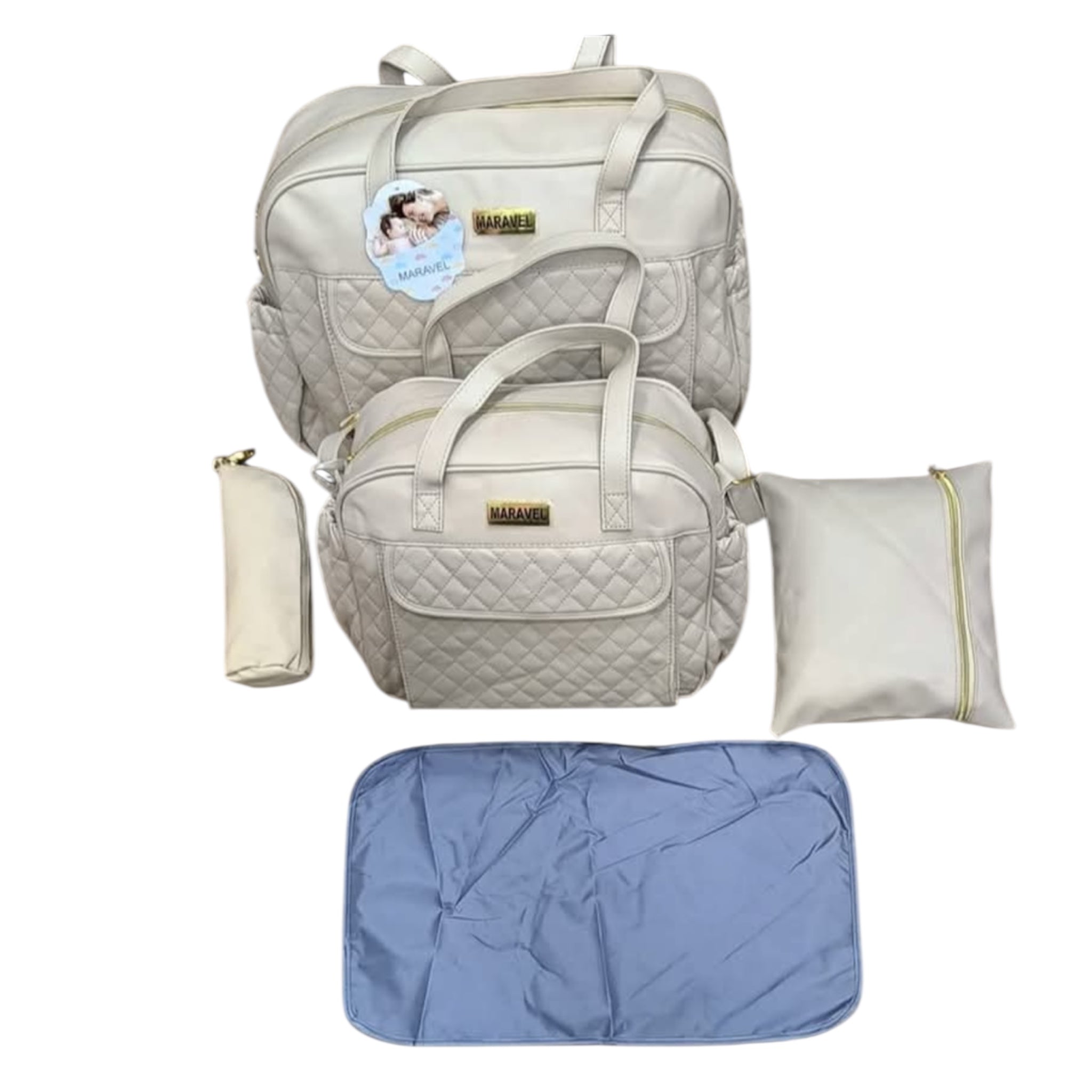 Ensemble de Sacs à Langer Deelitt Beige