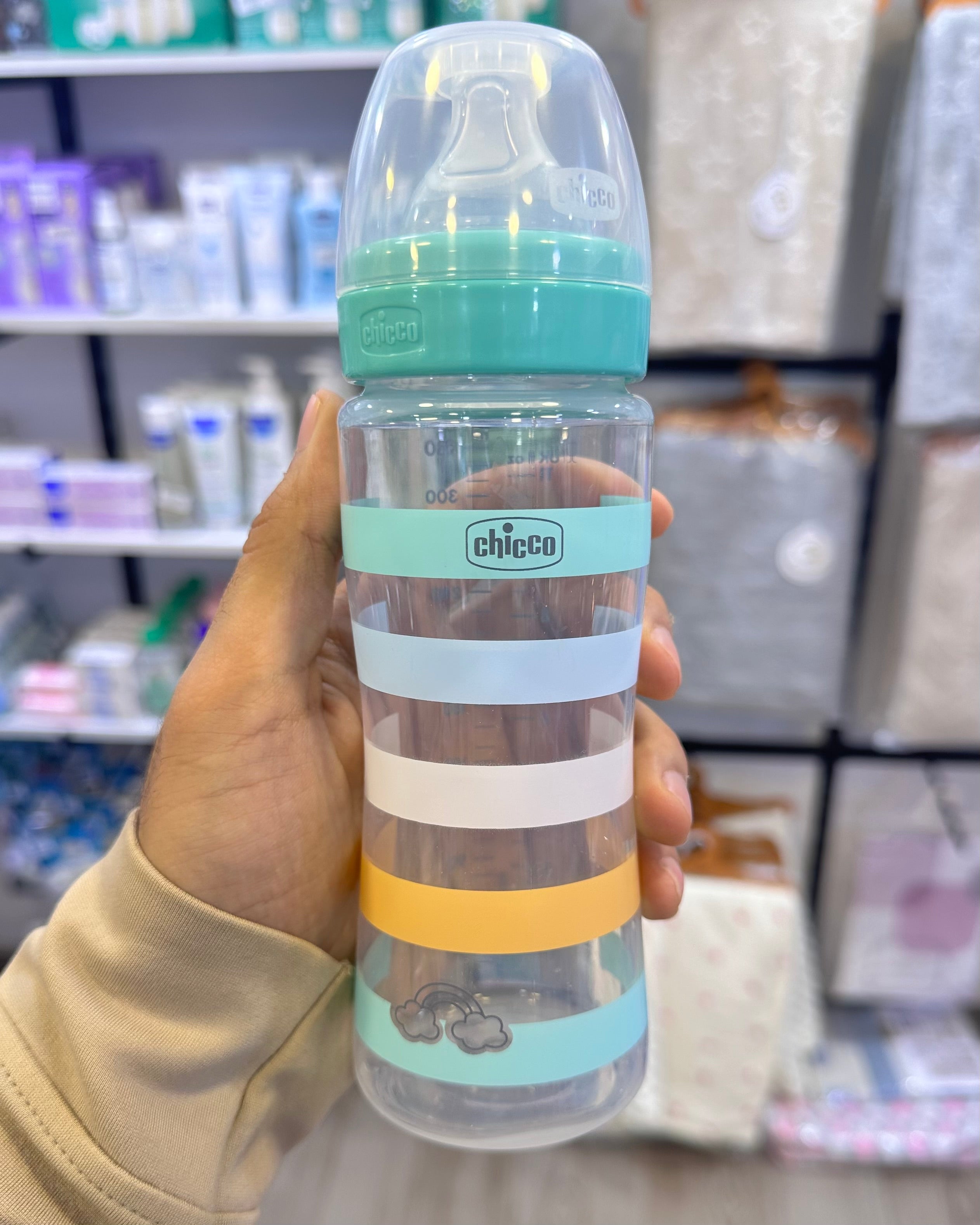 CHICCO BIBERON Well-Being en verre – 240 ml – 4M Plus