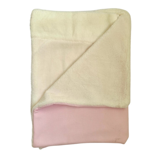 Plaid Double Face 75 x 100 cm Rose