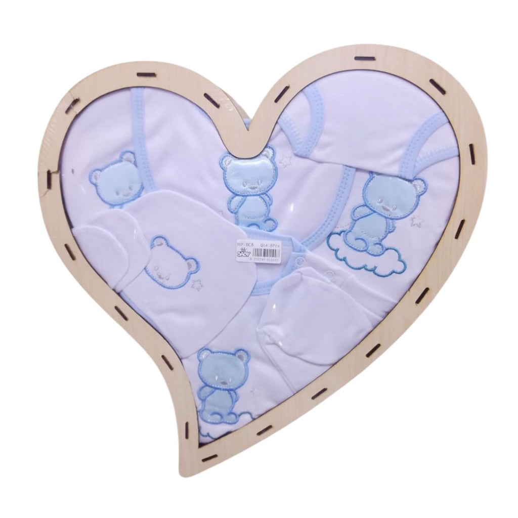 Coffret Naissance Bébé Garcon– 8 Pièces Essentielles