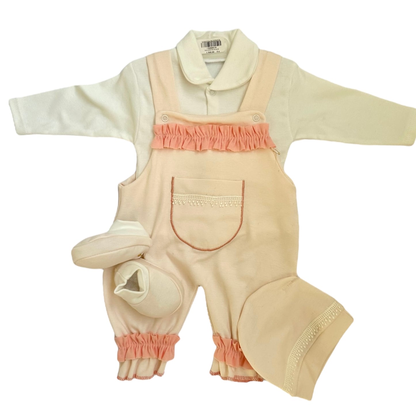 Ensemble Salopette Bébé Fille 0-3 M