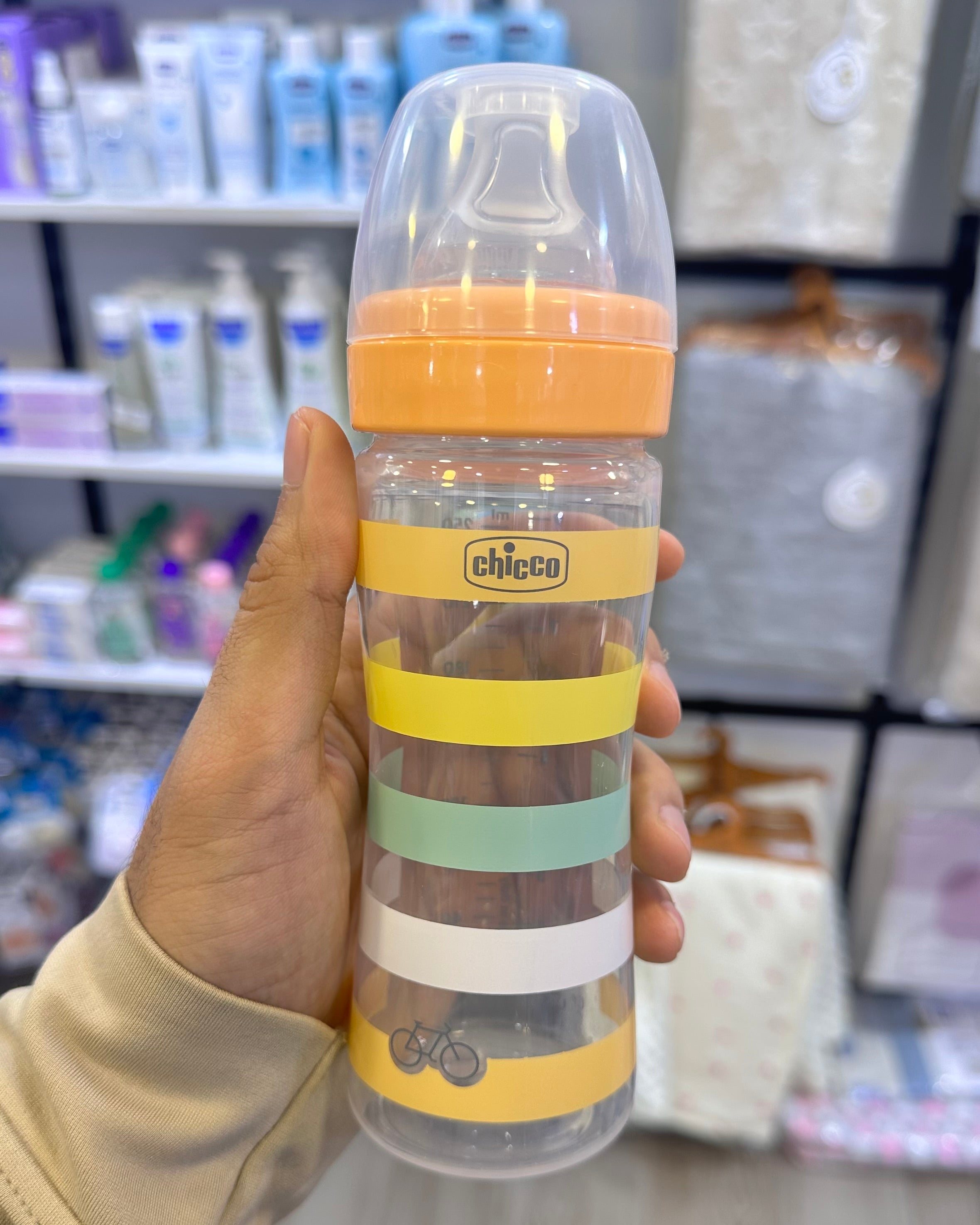 CHICCO BIBERON Well-Being en verre – 240 ml – 2M PLus