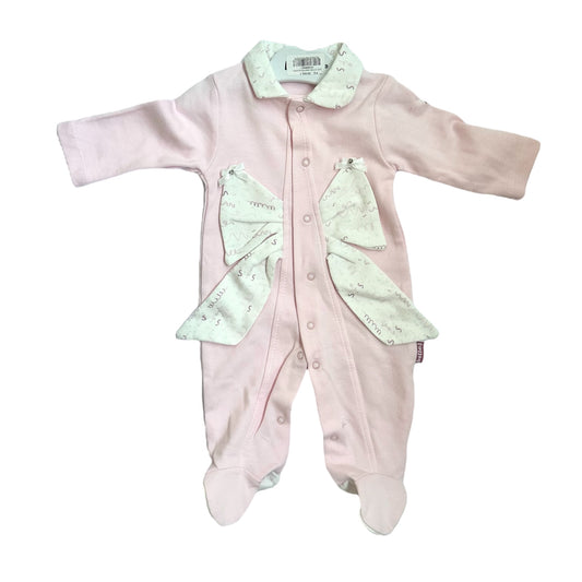 Grenouillère Pour Fille Motif Papillon Rose