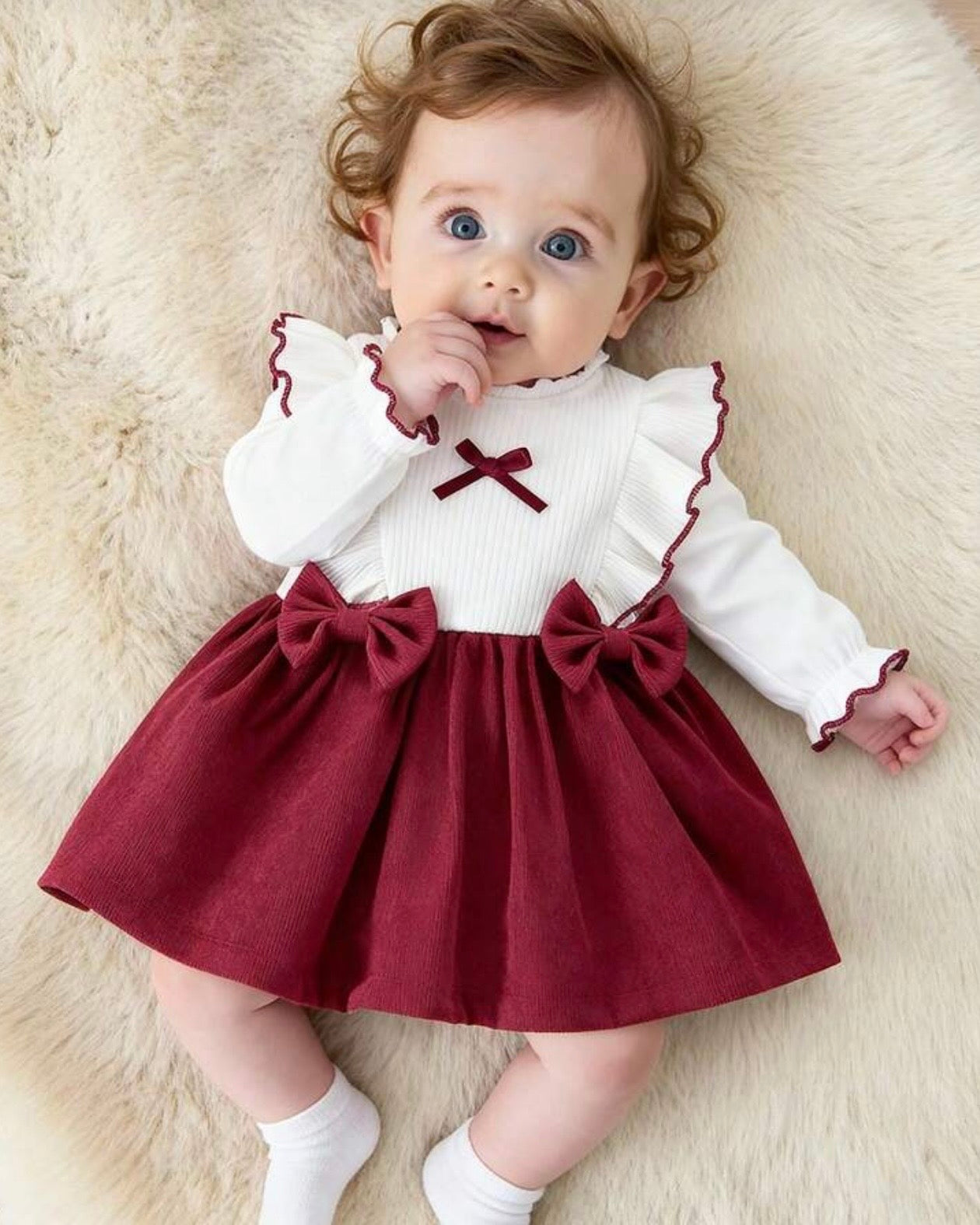 🌹 Ensemble 2 Pièces "Velours & Volants Romantiques" – Charme et Distinction