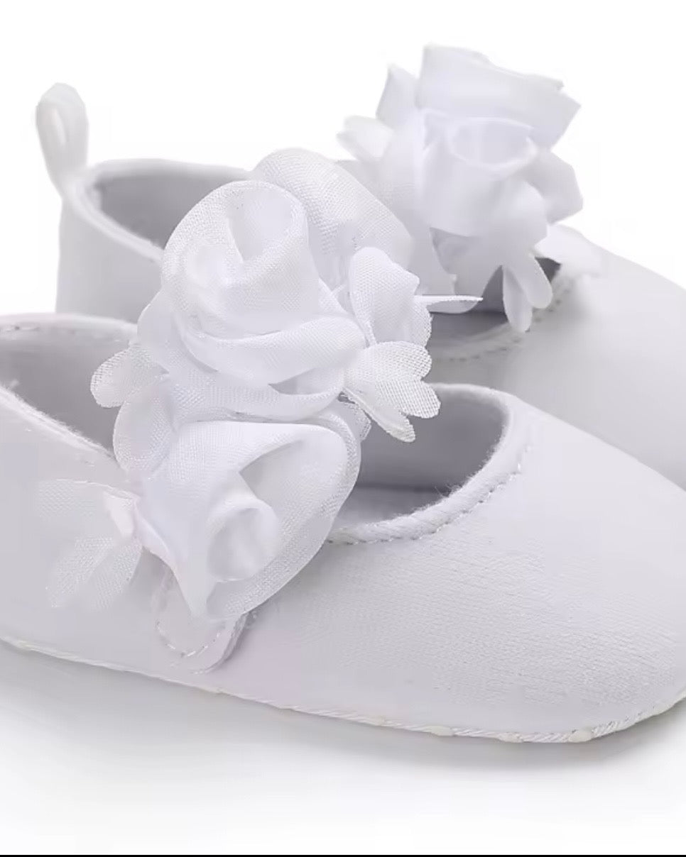 🌹 Chaussures Souples – Élégance & Confort BLANC