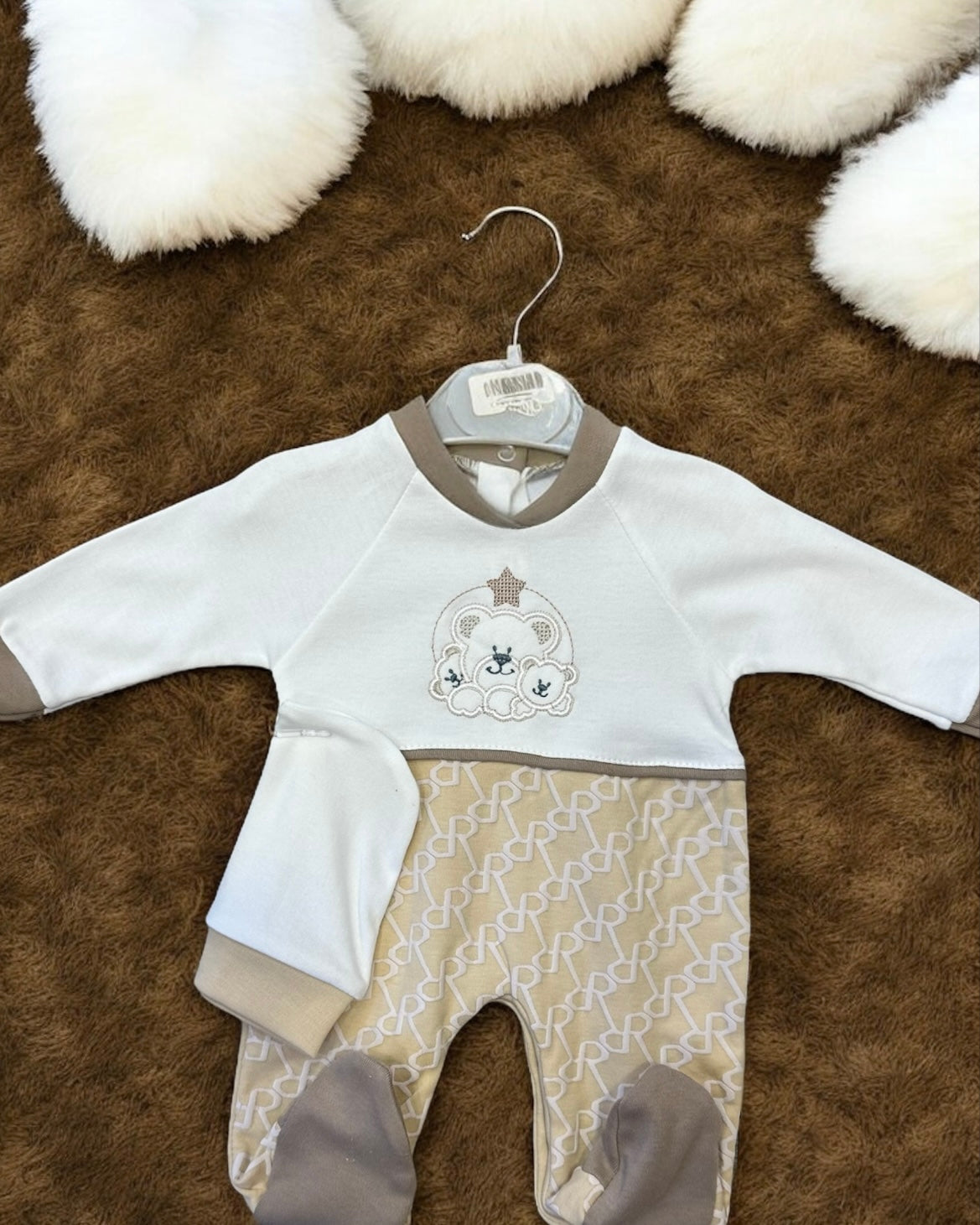 Grenouillère Naissance "Mon Petit Ours"