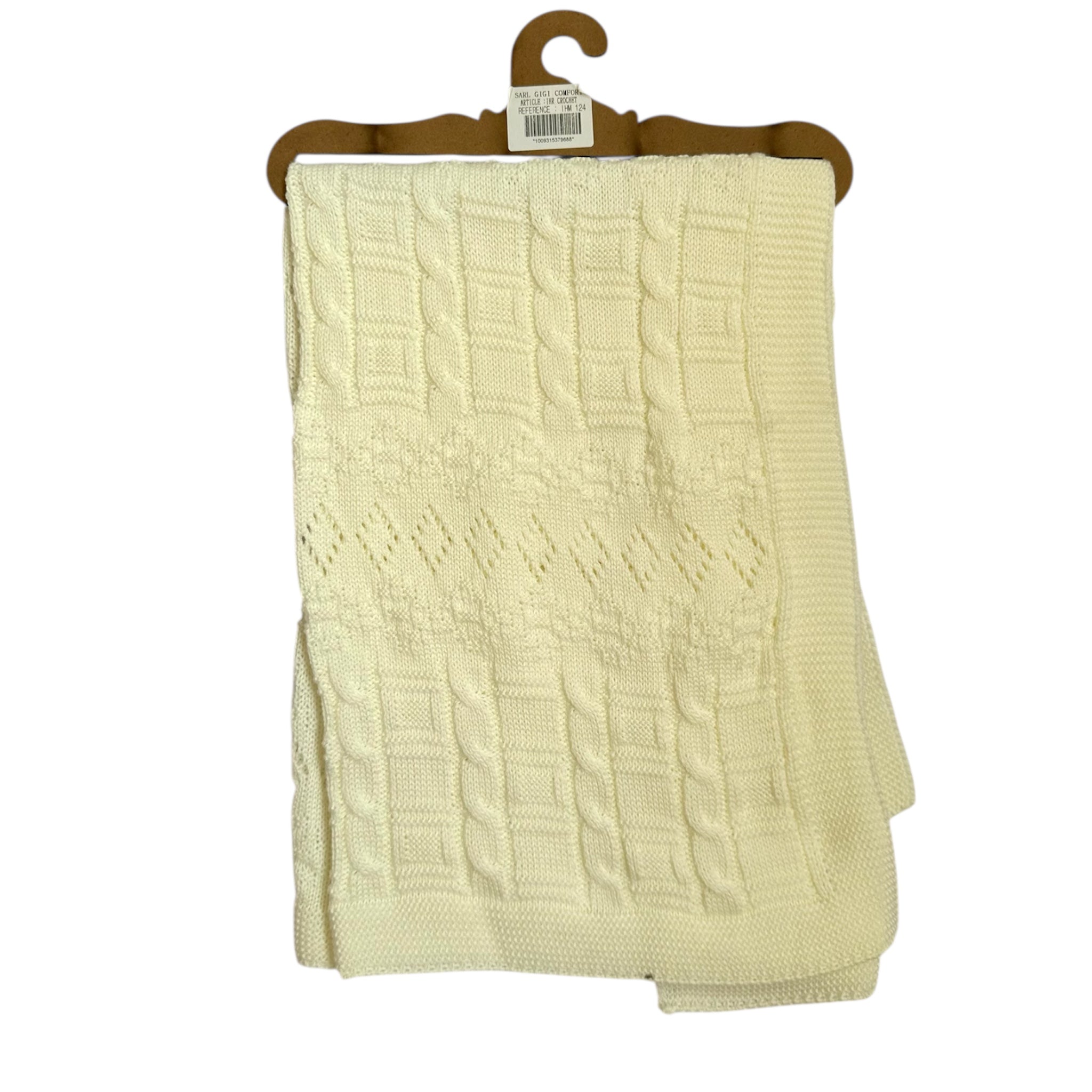 Plaid d’Été 80 x 100 cm – Léger & Respirant Blanc Cassé