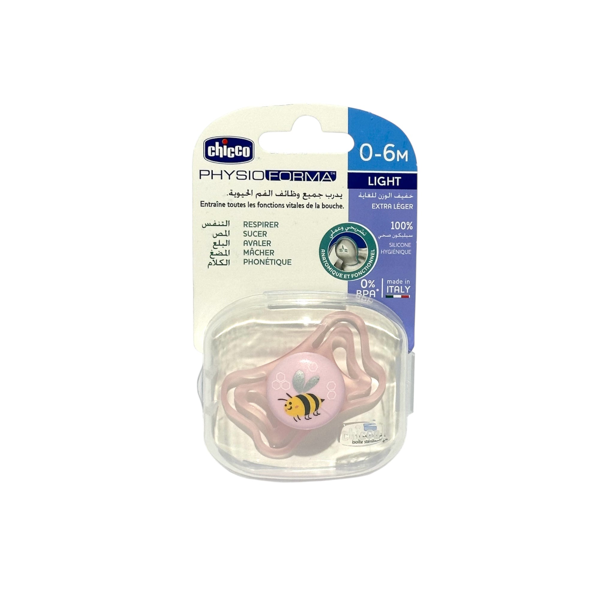 Chicco  Sucette Physio forma 0-6 mois Pour Fille