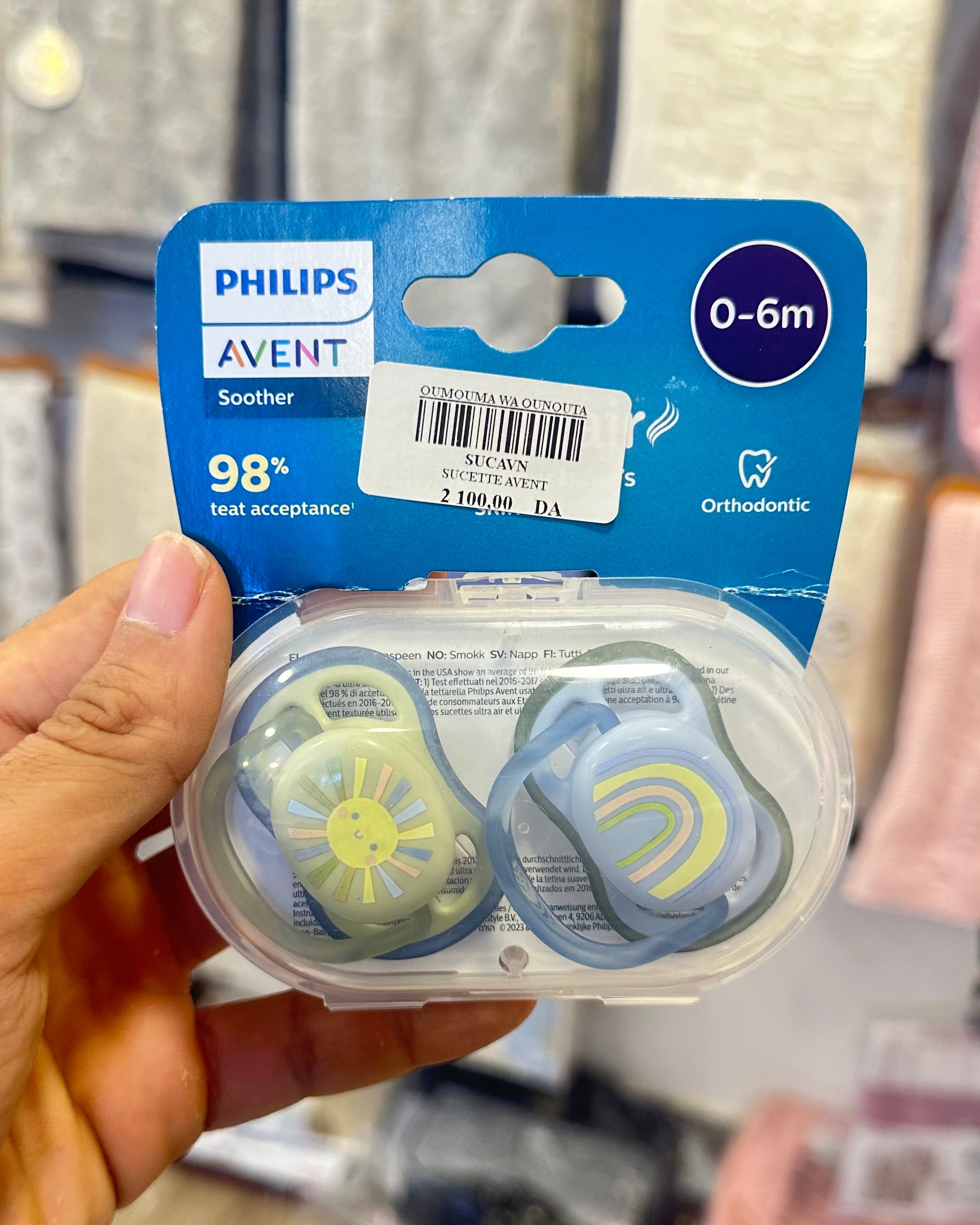 Philips Avent Sucette 0-6 Mois
