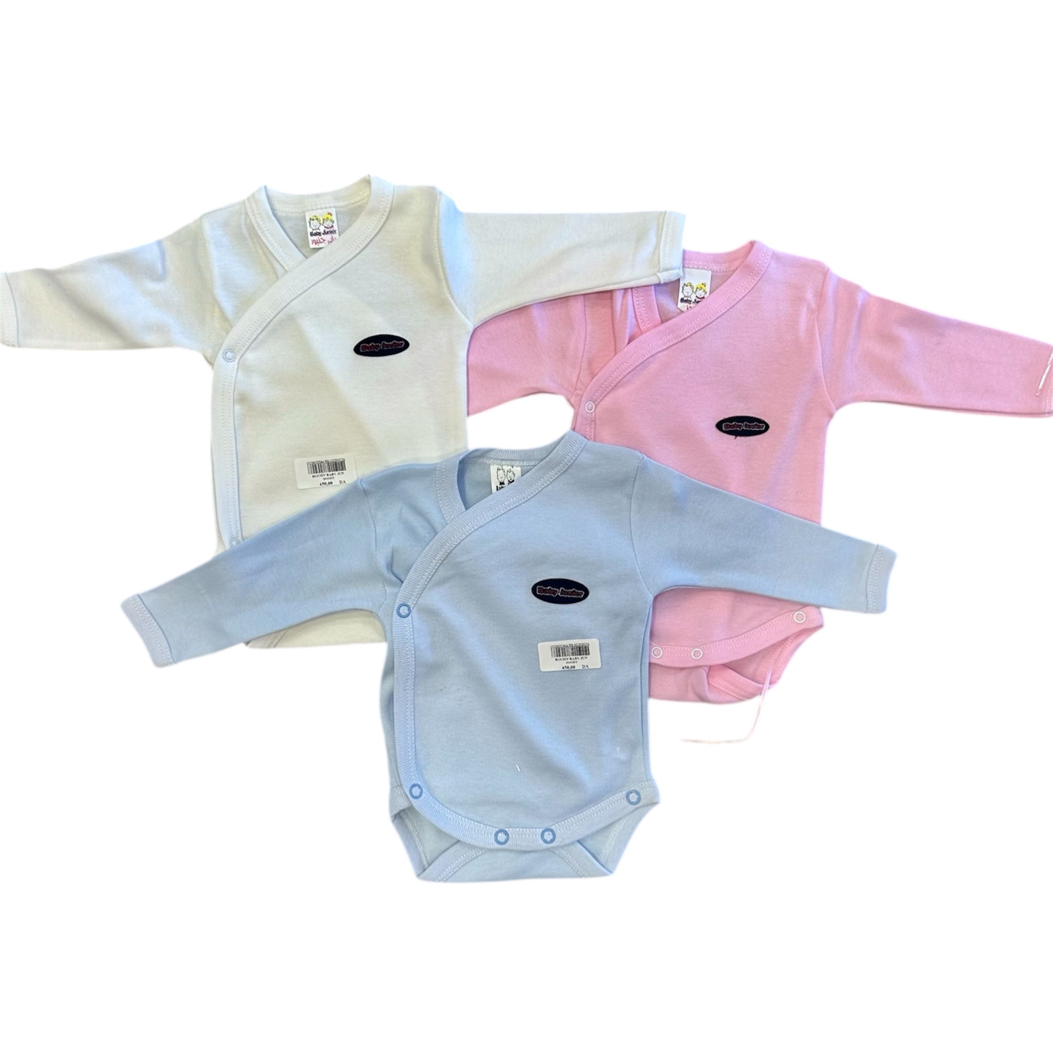 Body Bébé Cache-Cœur Manches Longues