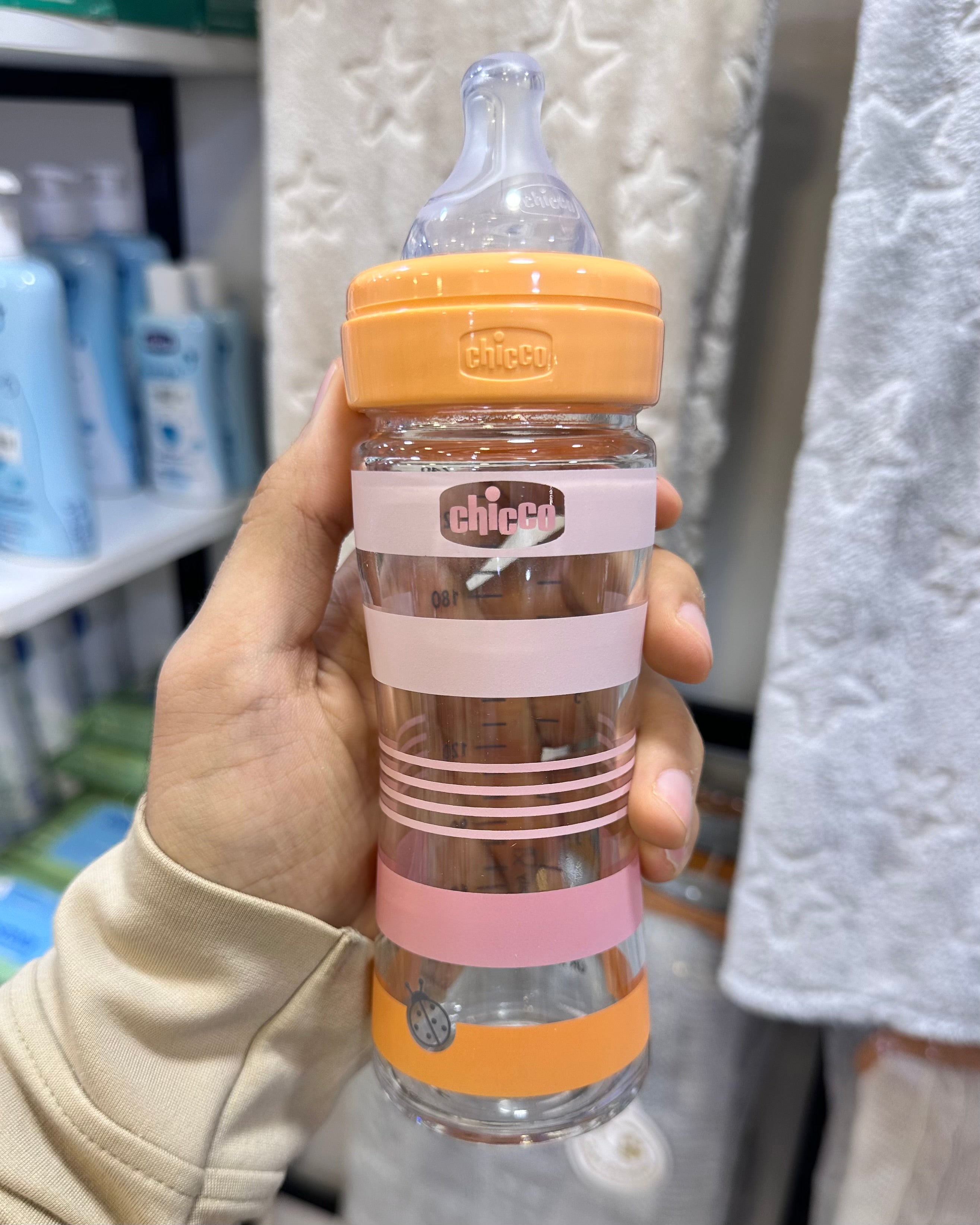 CHICCO BIBERON Well-Being en verre – 240 ml –