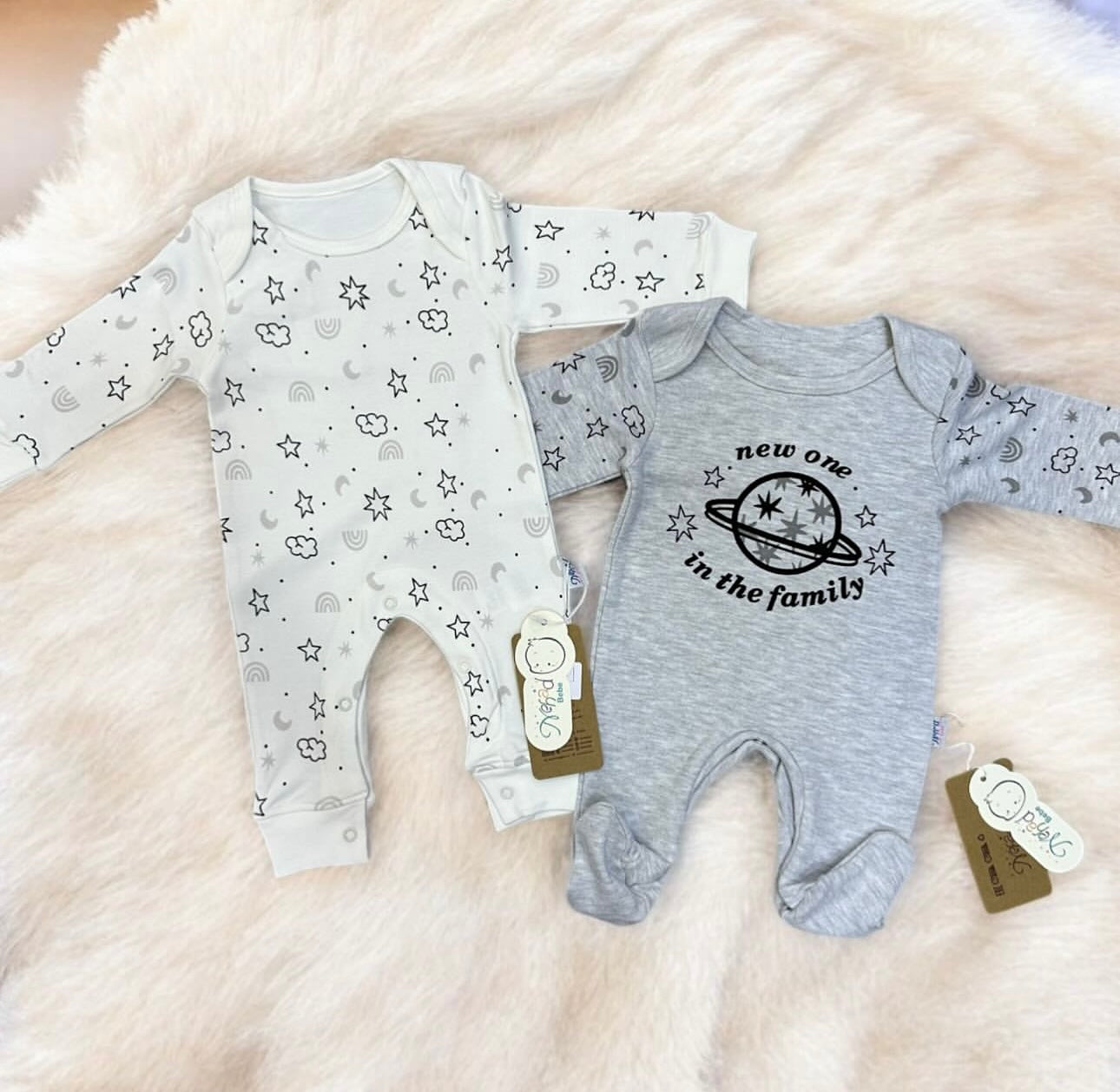 Grenouillères Bébé en Coton Ultra Doux 0-3 Mois