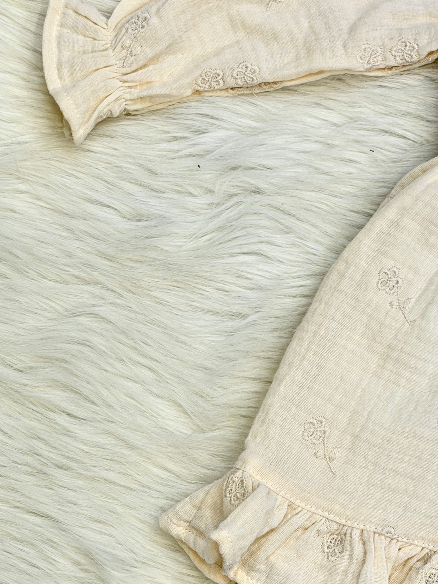 Robe Bohème en Gaze de Coton Brodée – Douceur et Élégance 6M-24M