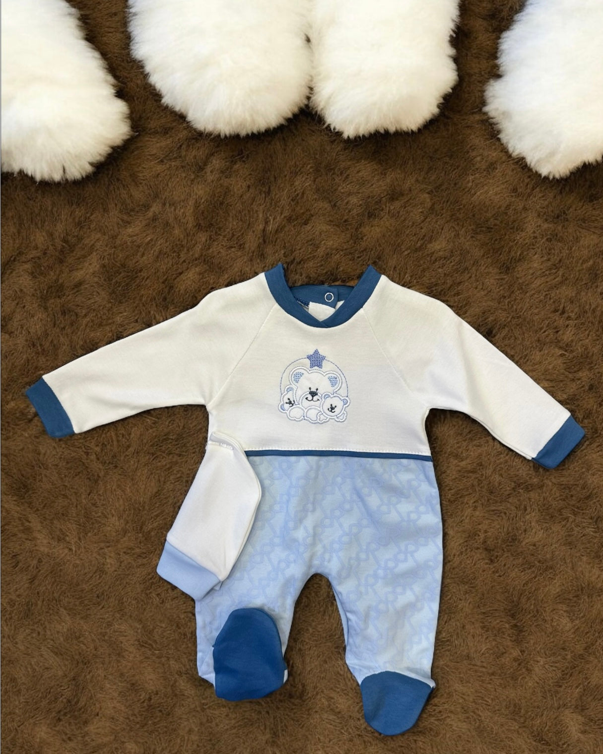 Grenouillère Naissance "Mon Petit Ours"