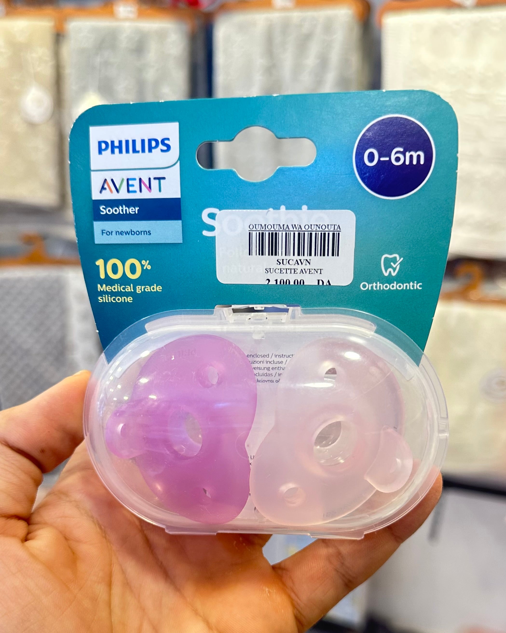 Philips Avent Sucette  0-6 mois Soothie Silicone