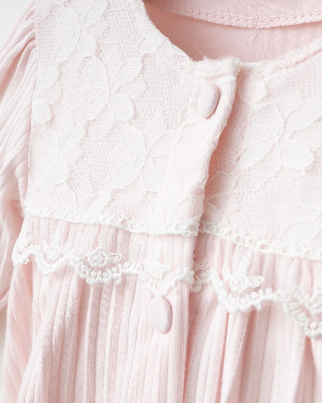 Ensemble de Naissance "Douceur de Rose" – Pack Complet 5 Pièces 0-3 Mois