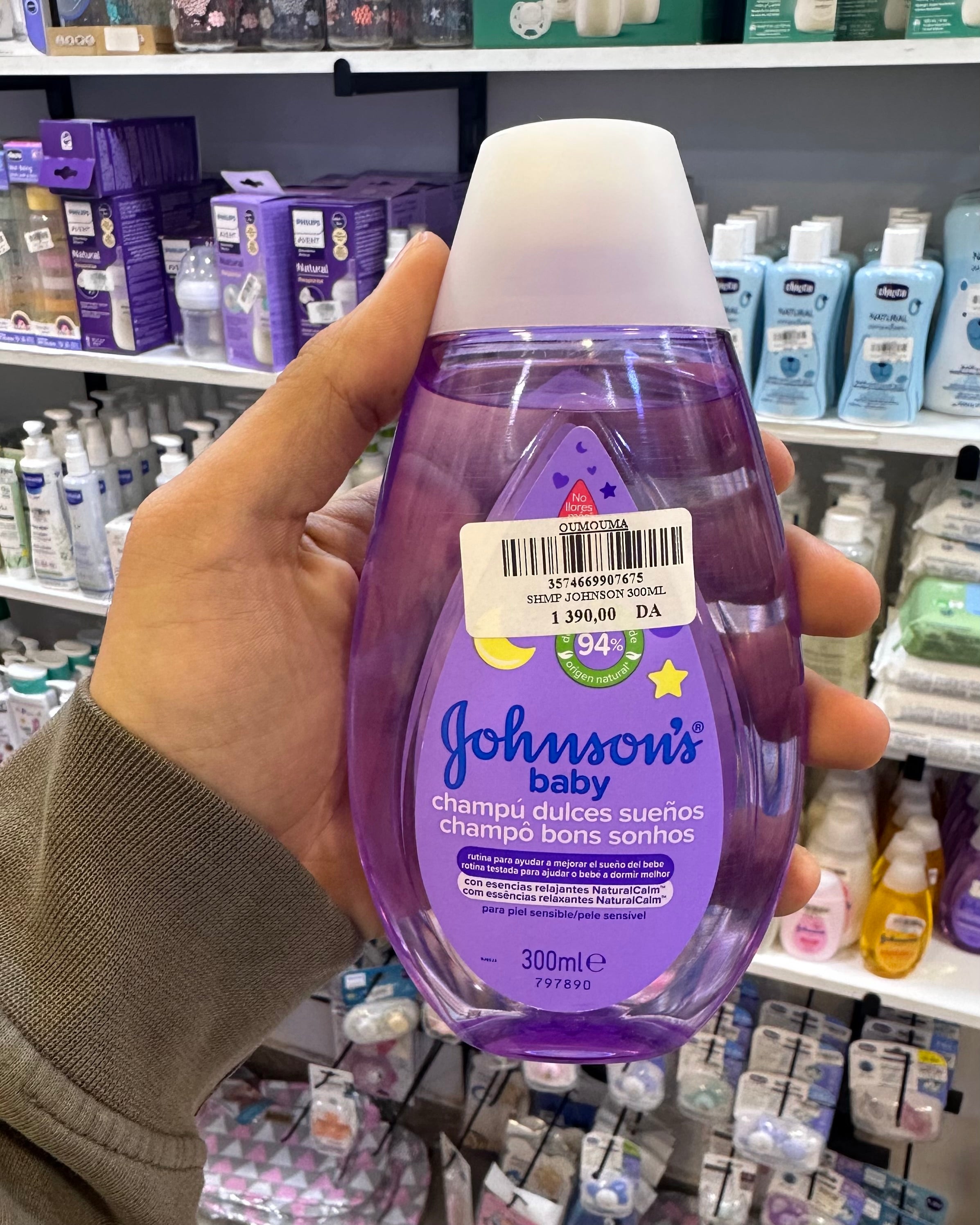Shampoing apaisant JOHNSON’S® 300 ML