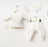 Ensemble Naissance 5 Pièces - Blanc Cassé Élégant avec Dentelle 0-3 Mois